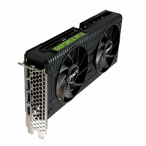Видеокарта Palit GeForce RTX 3060 12288Mb, Dual OC 12G (NE63060T19K9-190AD) 1xHDMI, 3xDP, Ret (Чёрный)