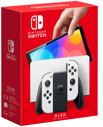 Игровая приставка Nintendo Switch (Белый, 64 ГБ, OLED)