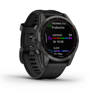 Умные часы Garmin Fenix 7s Sapphire Solar (Серый)