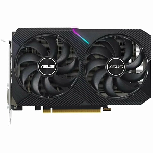 Видеокарта ASUS GeForce RTX 3050 8192Mb, Dual Edition 8G (Dual-RTX3050-8G-V2) DVI-D, HDMI, DP, Ret (Чёрный)