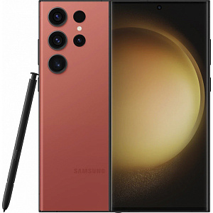 Смартфон Samsung Galaxy S23 Ultra 12/512GB (12 ГБ, 512 ГБ, Красный, nanoSim+eSim, Global, Без Rustore)