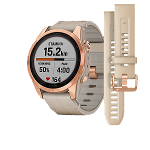 Умные часы Garmin Fenix 7S (Розовое золото)