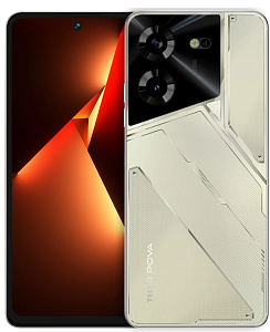 Смартфон Tecno Pova 5 8/256GB (RU/A) (Золотой, 256 ГБ, 8 ГБ, RU, Dual nanoSim, Без Rustore)